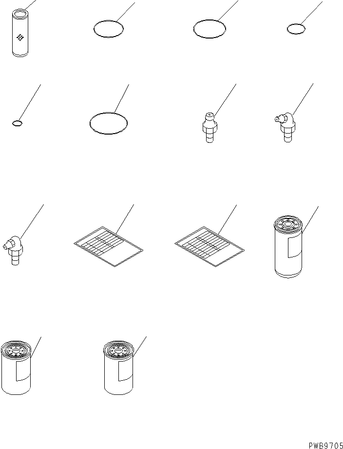 Komatsu parts book diagram for PC290LC-6K S/N K30001-UP: SPARE PARTS