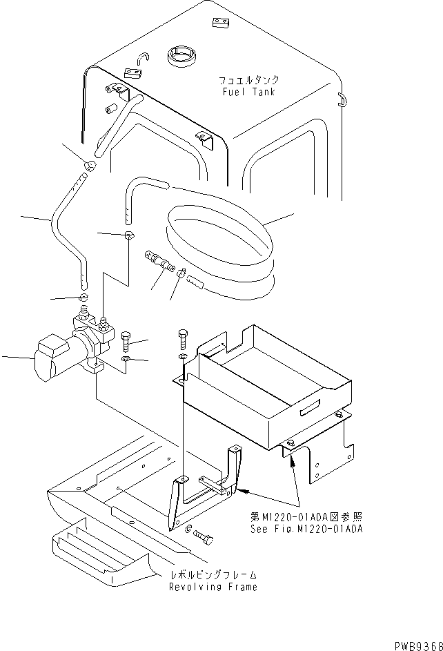 Komatsu parts book diagram for PC290LC-6K S/N K30001-UP: REFUELLING SYSTEM(#K30001-K34000)