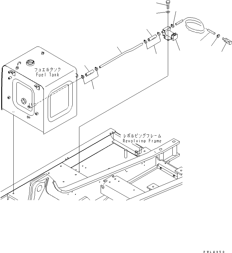 Komatsu parts book diagram for PC290LC-6K S/N K30001-UP: REFUELLING SYSTEM(#K34001-)