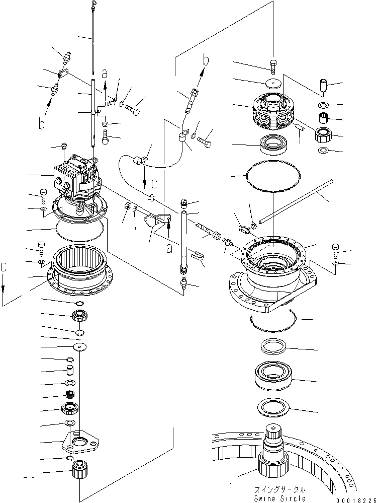 Excavators Komatsu / PC290LC-7K S/N K40001-UP(pc290lcu) / SWING MACHINERY(#..-K40219)(270023 : N1210-01A0A)