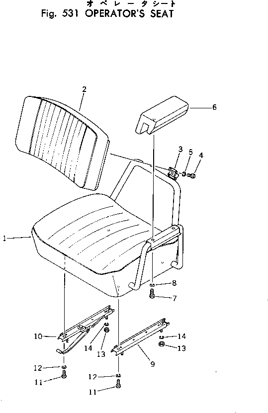 Excavators Komatsu / PC30-1 S/N 1001-UP(pc30-1r) / OPERATOR