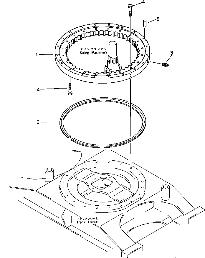 Komatsu parts book diagram for PC30-6 S/N 10001-UP: SWING CIRCLE