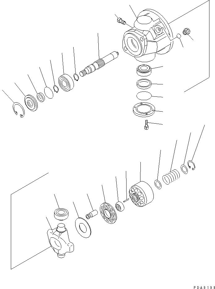 Excavators Komatsu / PC30-7 S/N 18001-UP(pc30-7r) / HYDRAULIC PUMP (1/3)(#26423-)(150100 : H0210-51A0A)