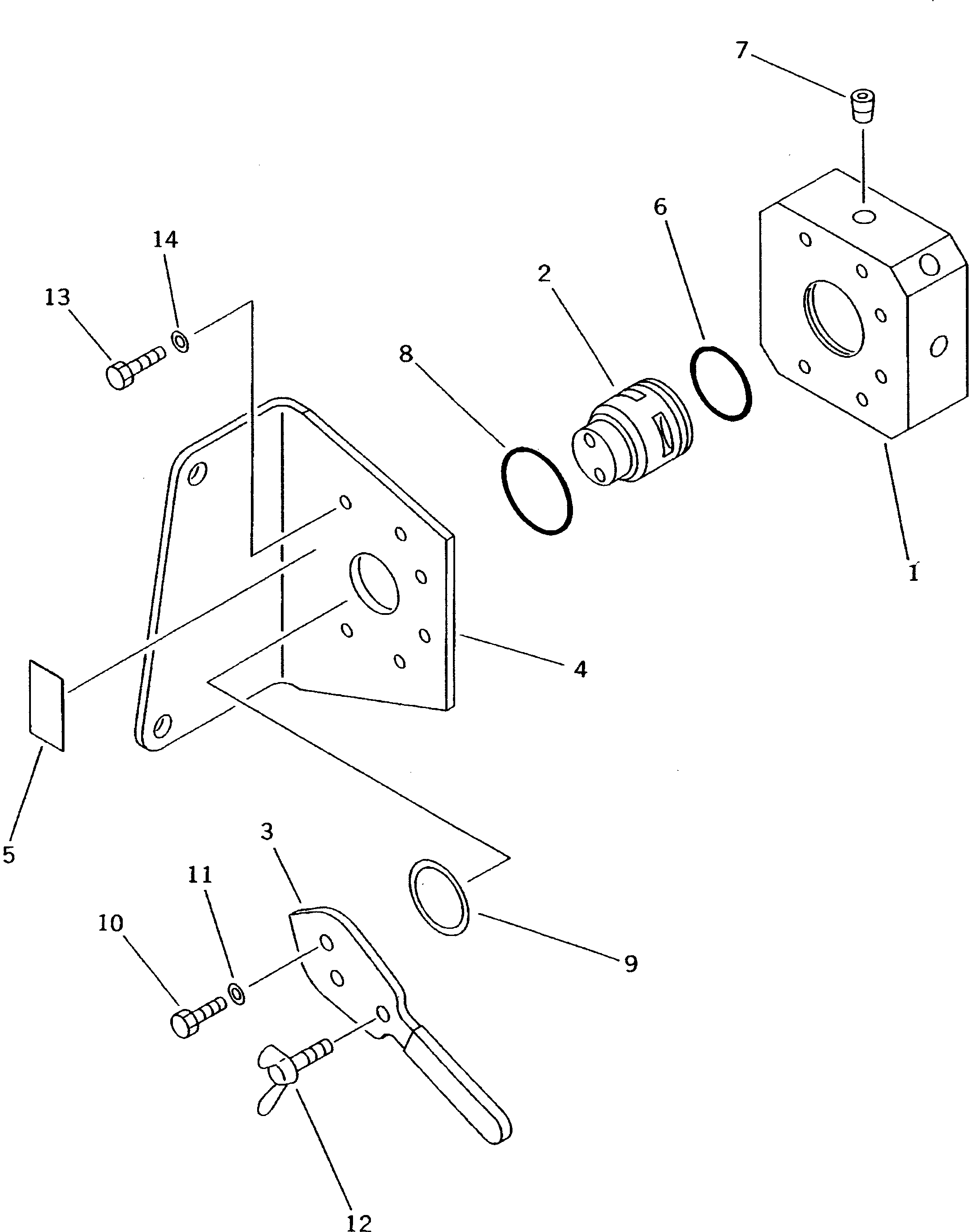 Excavators Komatsu / PC30-7 S/N 18001-UP(pc30-7r) / I.S.O PATTERN SELECT VALVE(150350 : H1840-53A0)