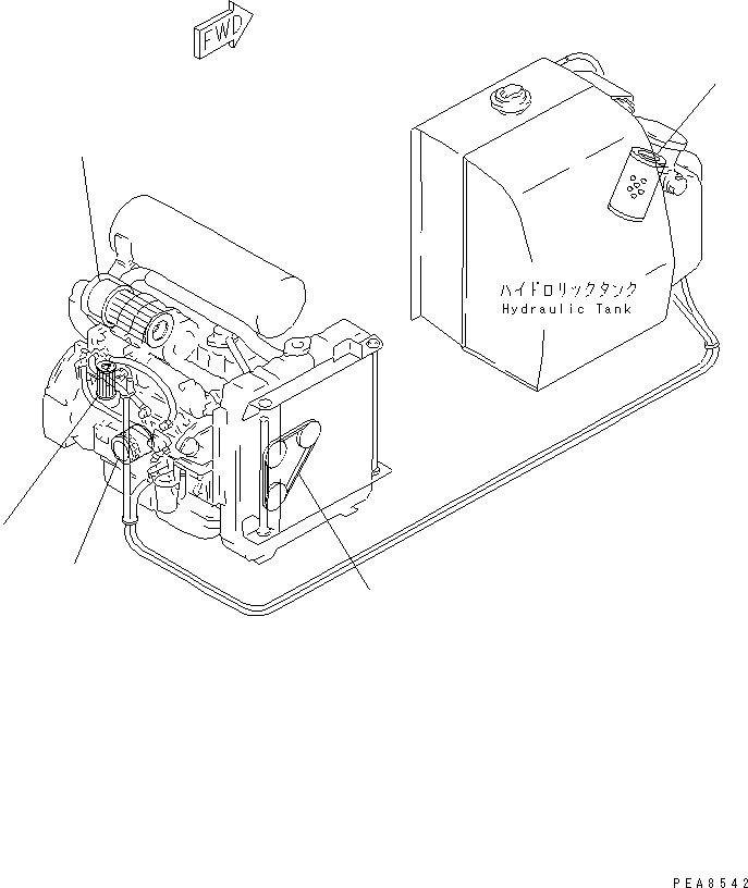 Excavators Komatsu / PC30-7 S/N 18001-UP(pc30-7r) / ELEMENT AND V-BELT(#26423-)(510010 : Z0100-01A0)