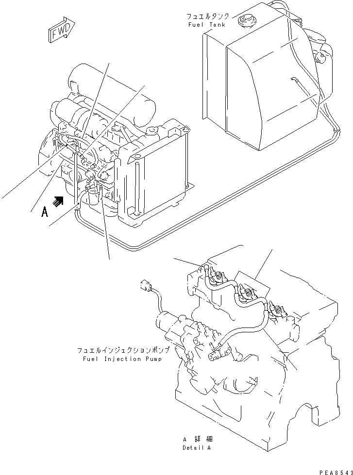 Excavators Komatsu / PC30-7 S/N 18001-UP(pc30-7r) / PERIODICAL REPLACEMENT CRITICAL PARTS (1/2) (FUEL HOSE)(#26423-)(510020 : Z0200-01A0)