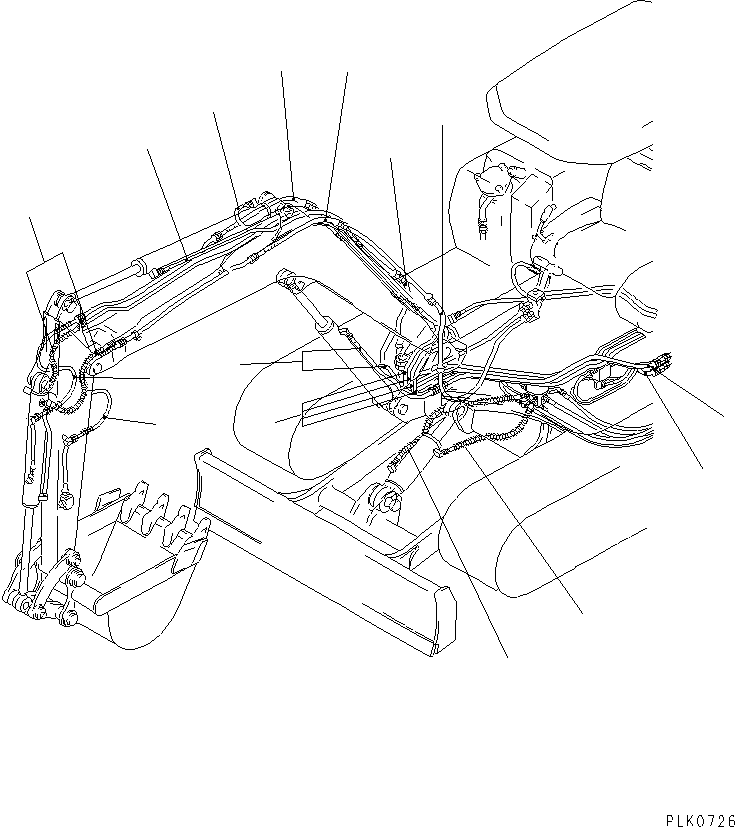 Excavators Komatsu / PC30-7 S/N 18001-UP(pc30-7r) / WORK EQUIPMENT HOSE(#26423-)(510040 : Z0300-01A0)