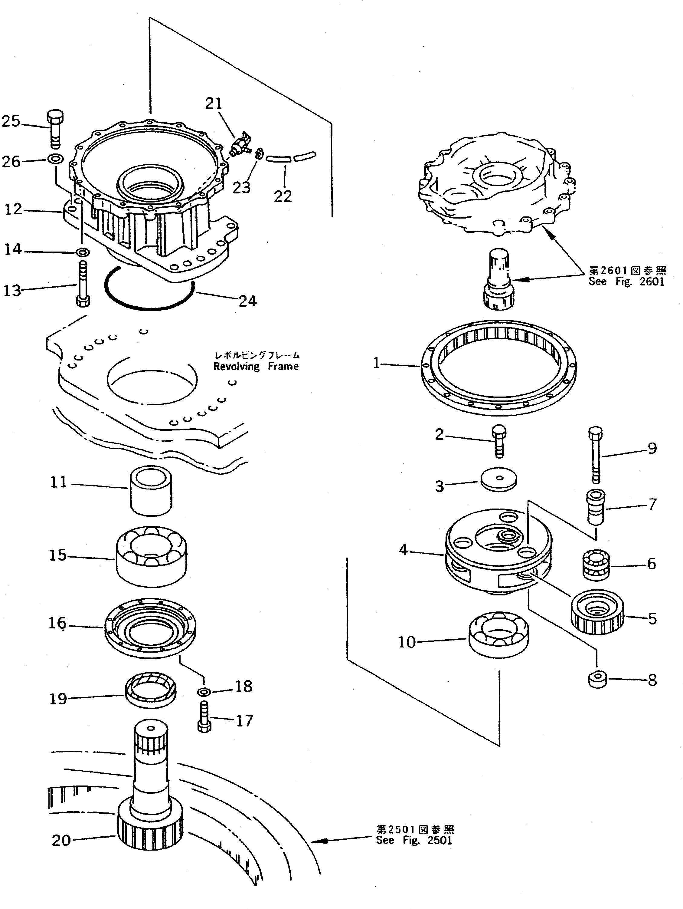Excavators Komatsu / PC300 S/N 20001-UP (Mighty Spec)(pc300-0c) / SWING MACHINERY (2/2)(060030 : 2602)