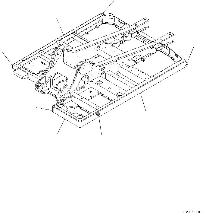 Komatsu parts book diagram for PC300-6Z S/N 30001-UP: REVOLVING FRAME (DECK STRENGTH KIT)(#33466-)