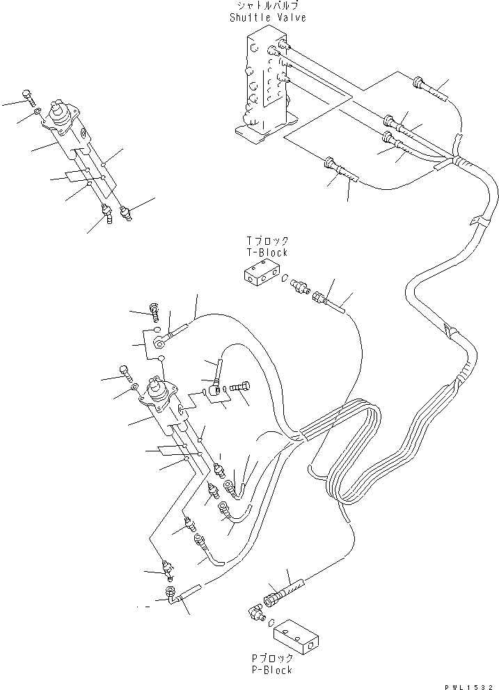Komatsu parts book diagram for PC300-6Z S/N 30001-UP: FLOOR FRAME (PPC WORK LINE)(#33466-)