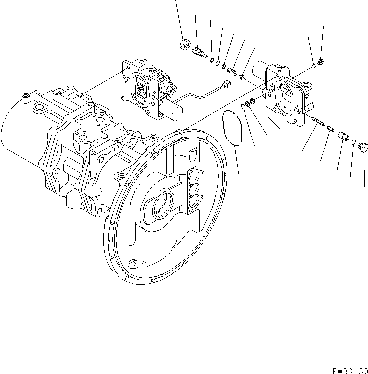 Komatsu parts book diagram for PC300-6Z S/N 30001-UP: MAIN PUMP (9/10)(#33001-)