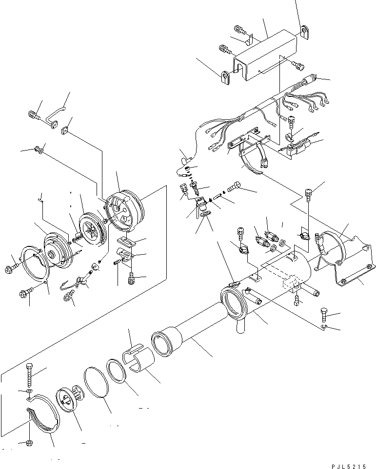 Komatsu parts book diagram for PC300-6Z S/N 30001-UP: PRE-HEATER (HEATER ASS'Y)(#30139-)