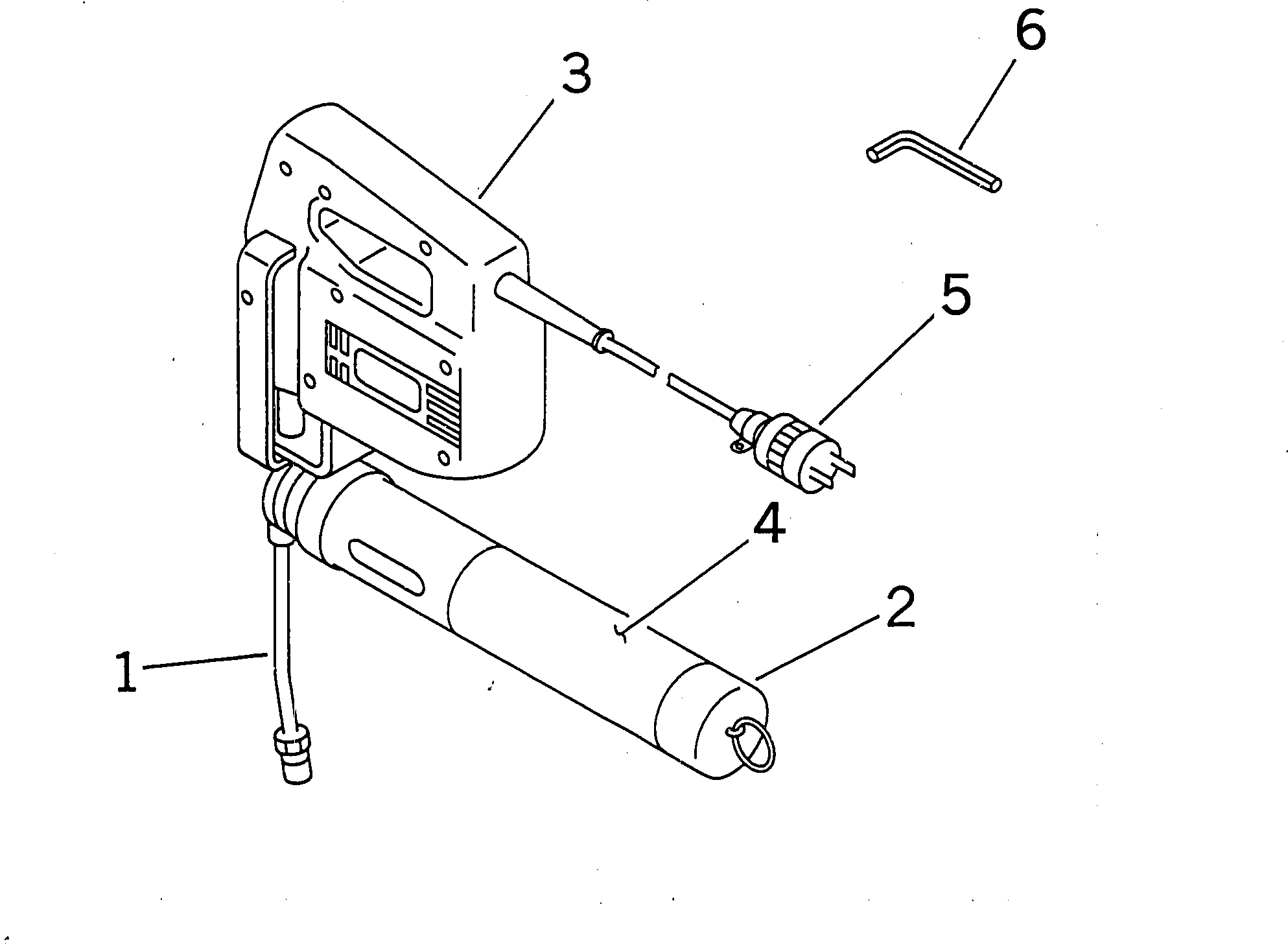 Komatsu parts book diagram for PC300-6Z S/N 30001-UP: GREASE PUMP ASS'Y (ELECTRICAL TYPE)