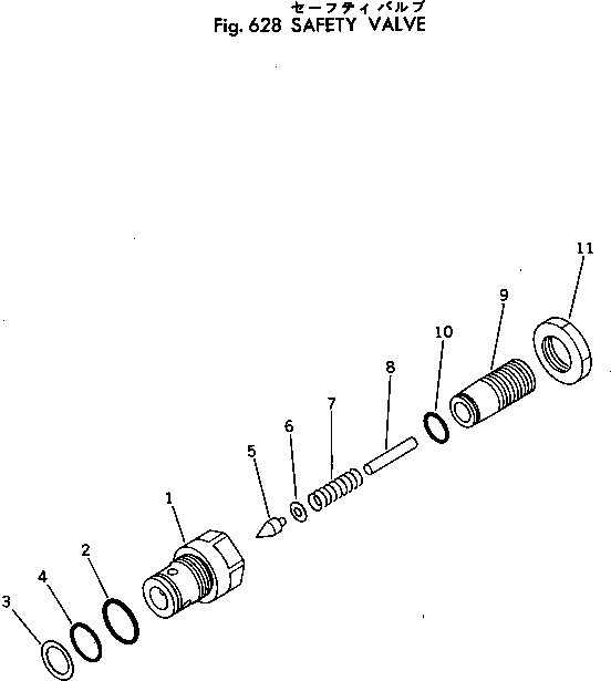 Excavators Komatsu / PC300-2 S/N 11001-UP(pc300-2c) / SAFETY VALVE(180200 : 628)