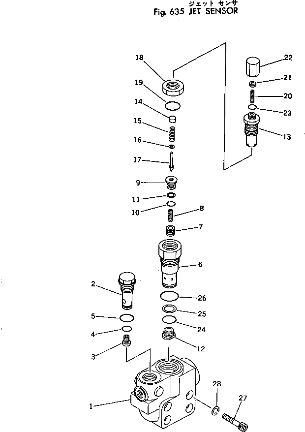 Excavators Komatsu / PC300-2 S/N 11001-UP(pc300-2c) / JET SENSOR(180250 : 635)