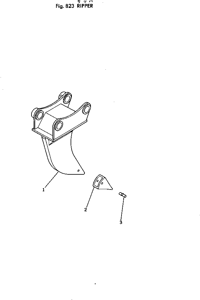 Excavators Komatsu / PC300-2 S/N 11001-UP(pc300-2c) / RIPPER(240160 : 823)