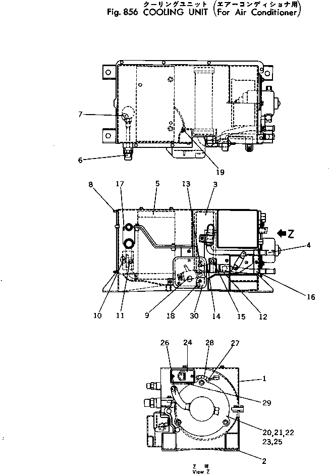 Excavators Komatsu / PC300-2 S/N 11001-UP(pc300-2c) / COOLING UNIT(240360 : 856)