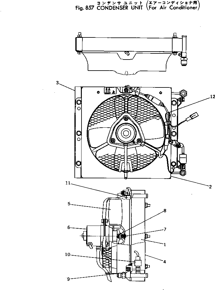 Excavators Komatsu / PC300-2 S/N 11001-UP(pc300-2c) / CONDENSER UNIT(240370 : 857)