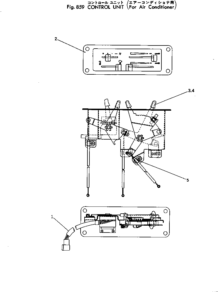 Excavators Komatsu / PC300-2 S/N 11001-UP(pc300-2c) / CONTROL UNIT(240390 : 859)