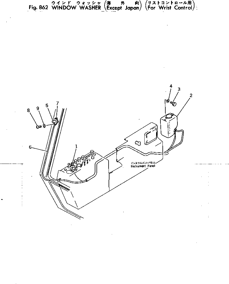 Excavators Komatsu / PC300-2 S/N 11001-UP(pc300-2c) / WINDOW WASHER(240410 : 862)