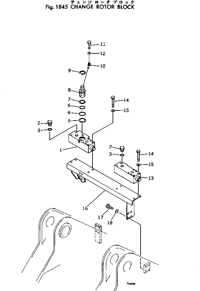 Excavators Komatsu / PC300-2 S/N 11001-UP(pc300-2c) / CHANGE ROTOR BLOCK(270250 : 1845)