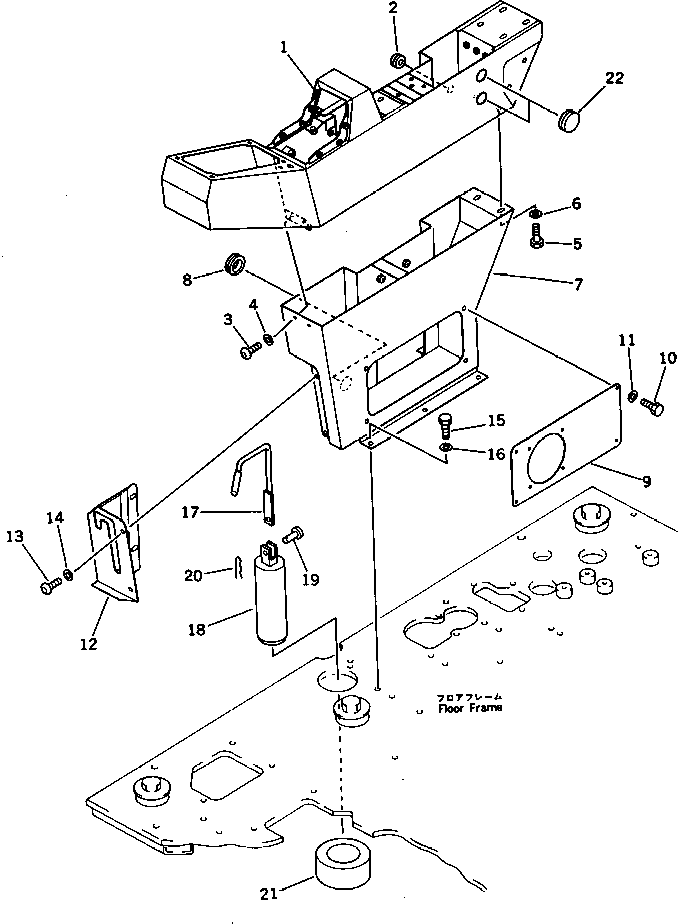 Excavators Komatsu / PC300-3 S/N 12001-UP(pc300-3r) / WRIST CONTROL AND STAND ? R.H. (1/2)(#12601-)(120150 : 4433A)