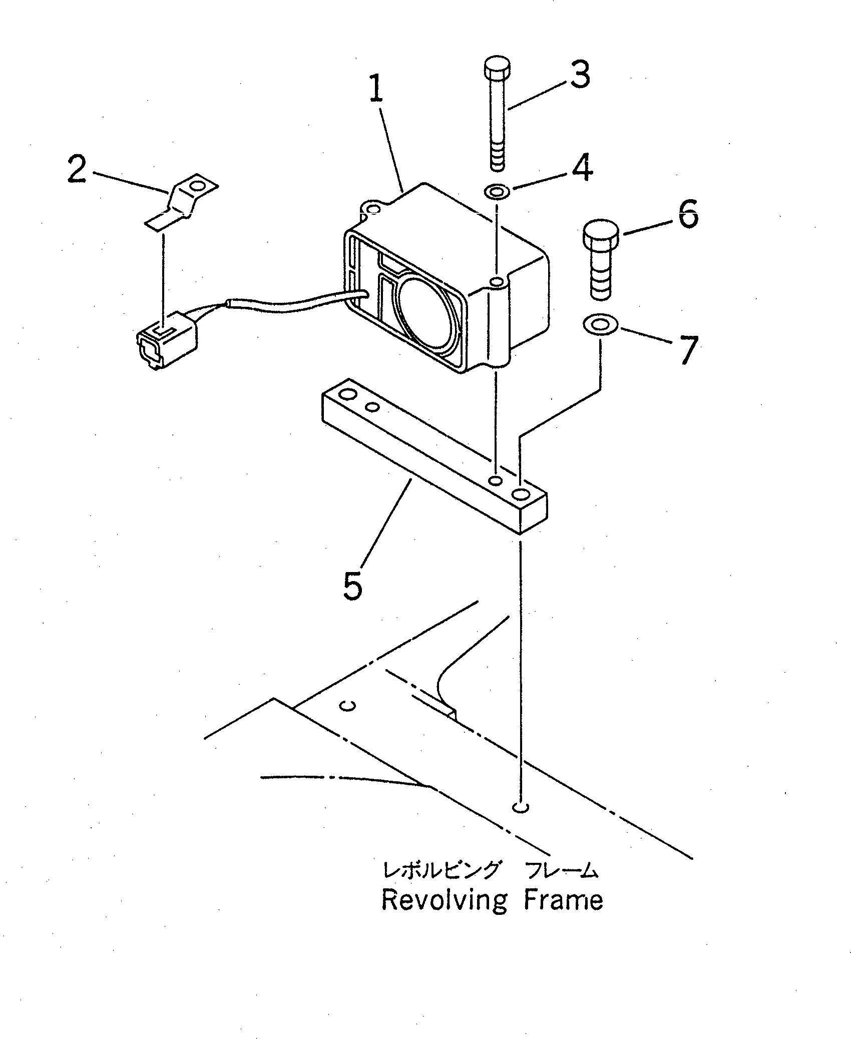 Komatsu parts book diagram for PC300-6Z S/N 30001-UP (Custom Spec.): TRAVEL ALARM