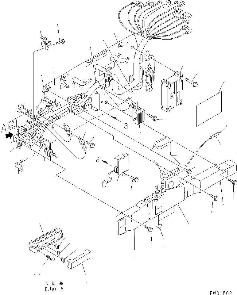 Komatsu parts book diagram for PC300-6Z S/N 30001-UP (Custom Spec.): OPERATOR'S CAB (BASE) (WORK LEVER WITH PPC VALVE)(#30001-32999)