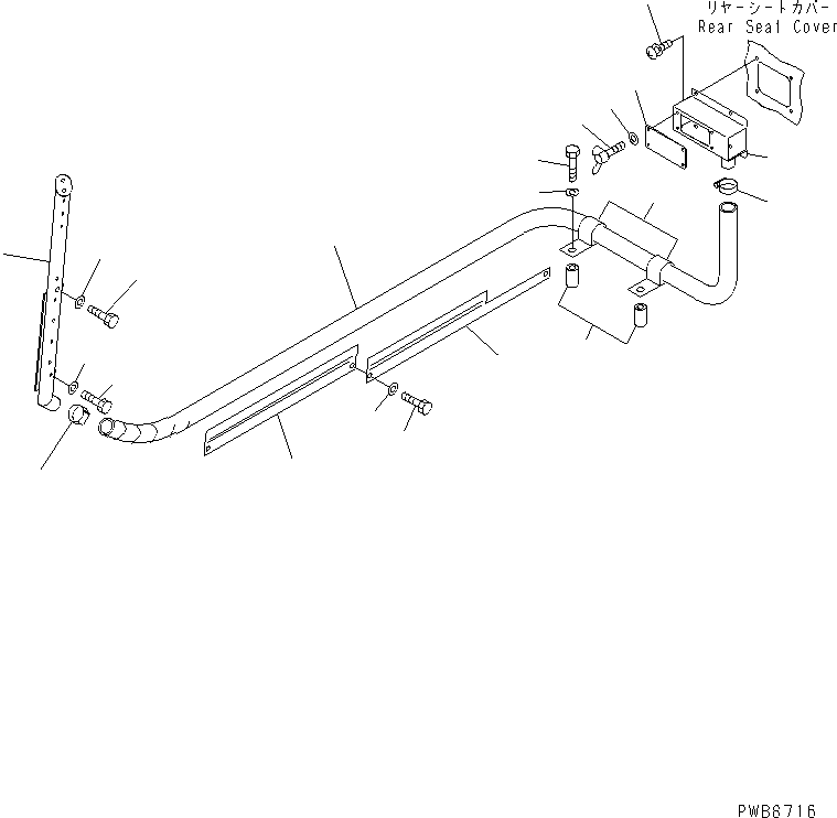 Komatsu parts book diagram for PC300-6Z S/N 30001-UP (Custom Spec.): DEFROSTER (AIR CONDITIONER)(#33001-)