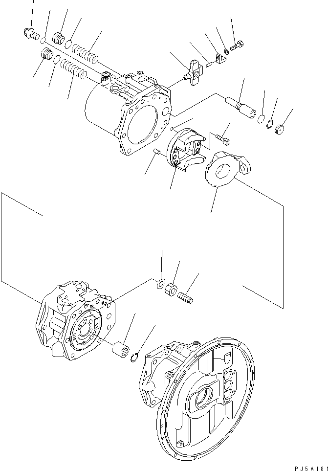 Komatsu parts book diagram for PC300-6Z S/N 30001-UP (Custom Spec.): MAIN PUMP (7/11) (MIZUGURI SPEC.)(#33920-)