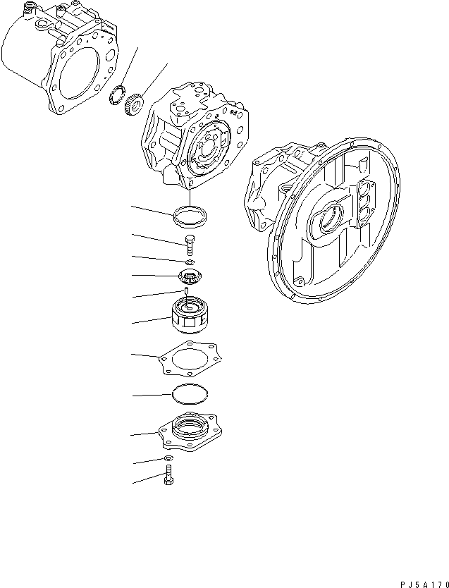 Komatsu parts book diagram for PC300-6Z S/N 30001-UP (Custom Spec.): MAIN PUMP (8/11) (MIZUGURI SPEC.)(#33920-)