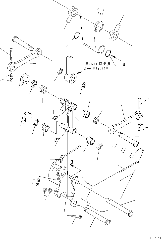 Excavators Komatsu / PC300-5K S/N K20001-UP(pc300-5u) / LINK(210240 : 7401)