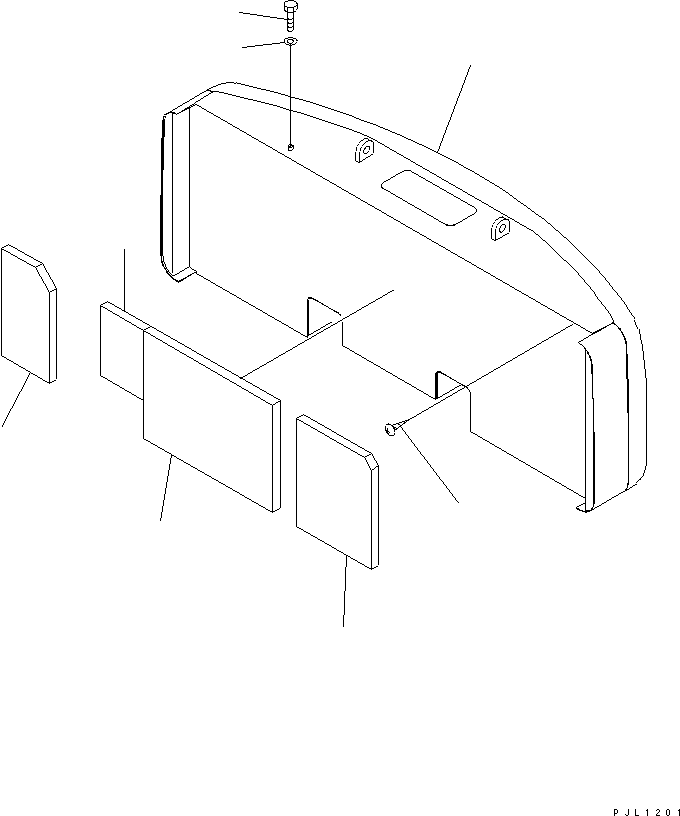 Komatsu parts book diagram for PC300-6 S/N 30001-UP: COUNTERWEIGHT (5420KG)(#33466-)