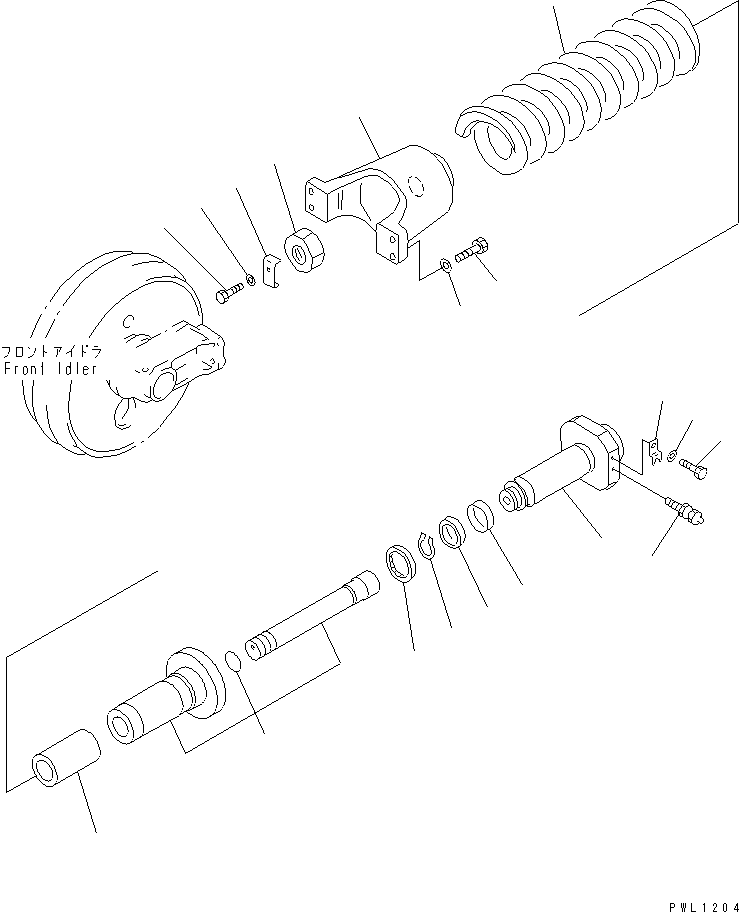 Komatsu parts book diagram for PC300-6 S/N 30001-UP: IDLER CUSHION(#33466-)