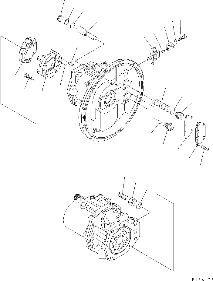Komatsu parts book diagram for PC300-6 S/N 30001-UP: MAIN PUMP (4/10)(#33001-)