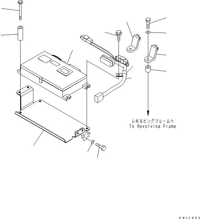 Excavators Komatsu / PC300-7-AA S/N 40001-UP(pc300-7r) / FLOOR FRAME (KOMTRAX)(210700 : K1110-23A2)