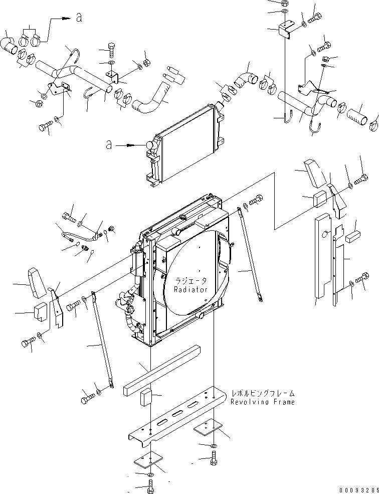 Excavators Komatsu / PC300-7 S/N 40001-UP (Overseas Version)(pc300-8c) / COOLING (AFTERCOOLER PIPING AND AIR COOLER PIPING)(#47544-)(060120 : C0100-04A0B)