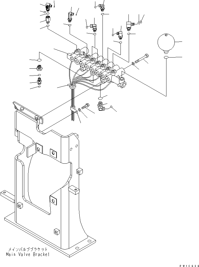 Excavators Komatsu / PC300-7 S/N 40001-UP (Rops Cab / Forestry Spec. (For KAL))(pc300-9c) / SOLENOID VALVE (VALVE)(150200 : H1831-01A0)