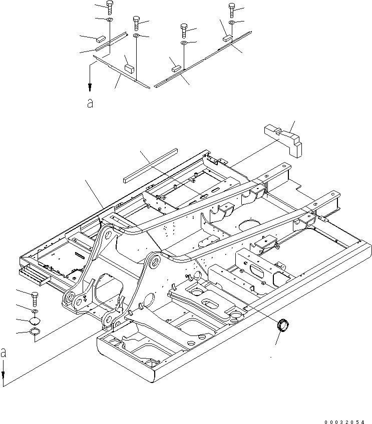 Excavators Komatsu / PC300-7 S/N 40001-UP (Rops Cab / Forestry Spec. (For KAL))(pc300-9c) / REVOLVING FRAME(#41107-)(180010 : J1110-01A9)