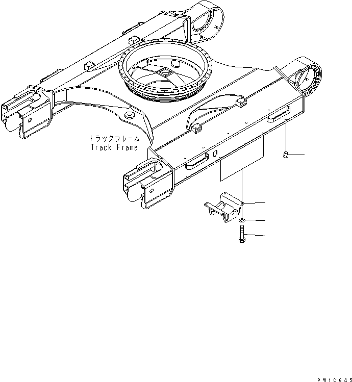 Excavators Komatsu / PC300-7 S/N 40001-UP (Rops Cab / Forestry Spec. (For KAL))(pc300-9c) / CENTER GUARD(330220 : R1200-01A0)