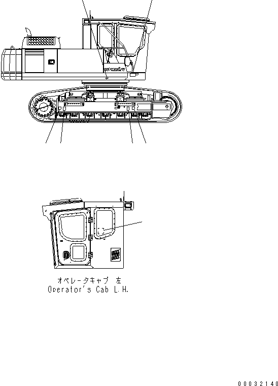 Excavators Komatsu / PC300-7 S/N 40001-UP (Rops Cab / Forestry Spec. (For KAL))(pc300-9c) / PLATE (LOAD RATING CHART) (ENGLISH) (KAL SPEC.)(#41107-)(390050 : U0200-01B0)