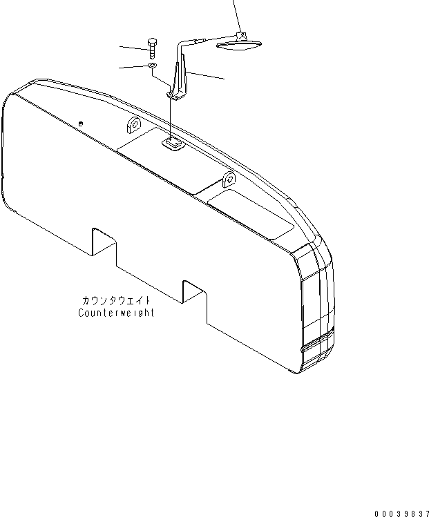 Excavators Komatsu / PC300-8 S/N 60001-60021(pc300-bc) / REAR VIEW MIRROR(#60001-)(240170 : M1430-01A0)