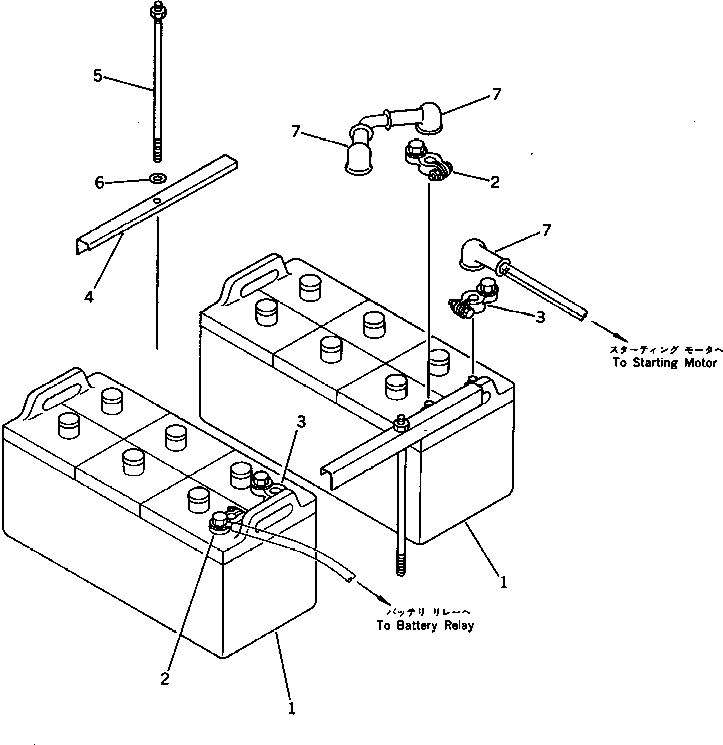 Excavators Komatsu / PC300LC-3 S/N 12001-UP(pc300l4r) / BATTERY(030140 : 1401)