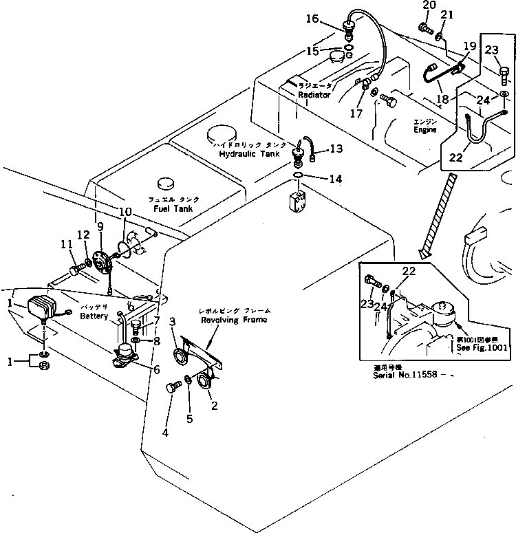 Excavators Komatsu / PC300LC-3 S/N 12001-UP(pc300l4r) / ELECTRICAL SYSTEM (RELATED PARTS)(030210 : 1431)