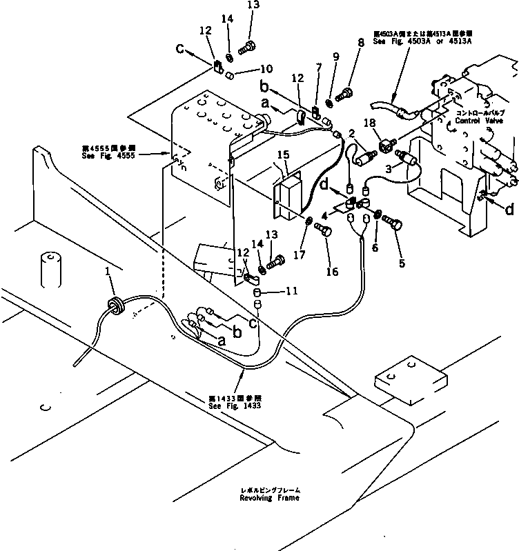Excavators Komatsu / PC300LC-3 S/N 12001-UP(pc300l4r) / ELECTRICAL SYSTEM (WIRING) (3/4) (WITH AUTO DECELERATION ? SWING MECHANICAL BRAKE ? 3-STAGE)(#15232-)(030260 : 1435B)