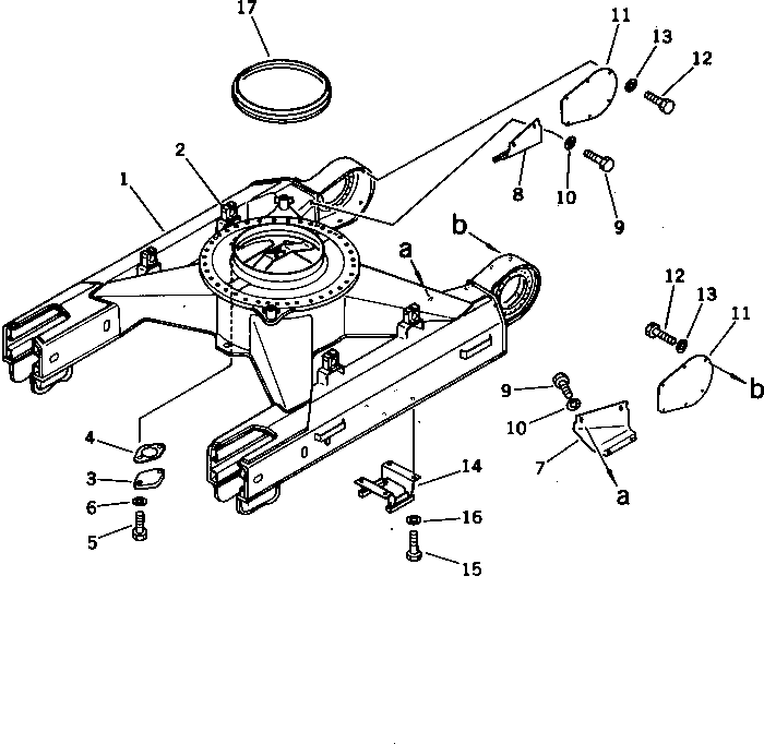 Excavators Komatsu / PC300LC-3 S/N 12001-UP(pc300l4r) / TRACK FRAME(090010 : 3003)