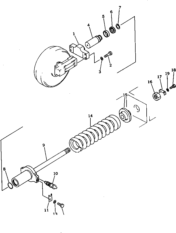 Excavators Komatsu / PC300LC-3 S/N 12001-UP(pc300l4r) / RECOIL SPRING(#12001-13206)(090030 : 3011)