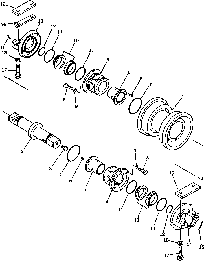 Excavators Komatsu / PC300LC-3 S/N 12001-UP(pc300l4r) / TRACK ROLLER(#12001-14118)(090060 : 3033)