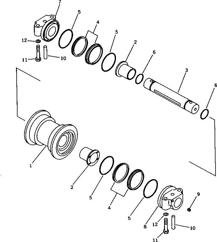 Excavators Komatsu / PC300LC-3 S/N 12001-UP(pc300l4r) / TRACK ROLLER(#14119-)(090070 : 3033A)