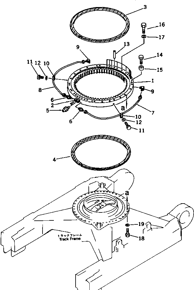 Excavators Komatsu / PC300LC-3 S/N 12001-UP(pc300l4r) / SWING CIRCLE(#13021-)(120020 : 4001A)